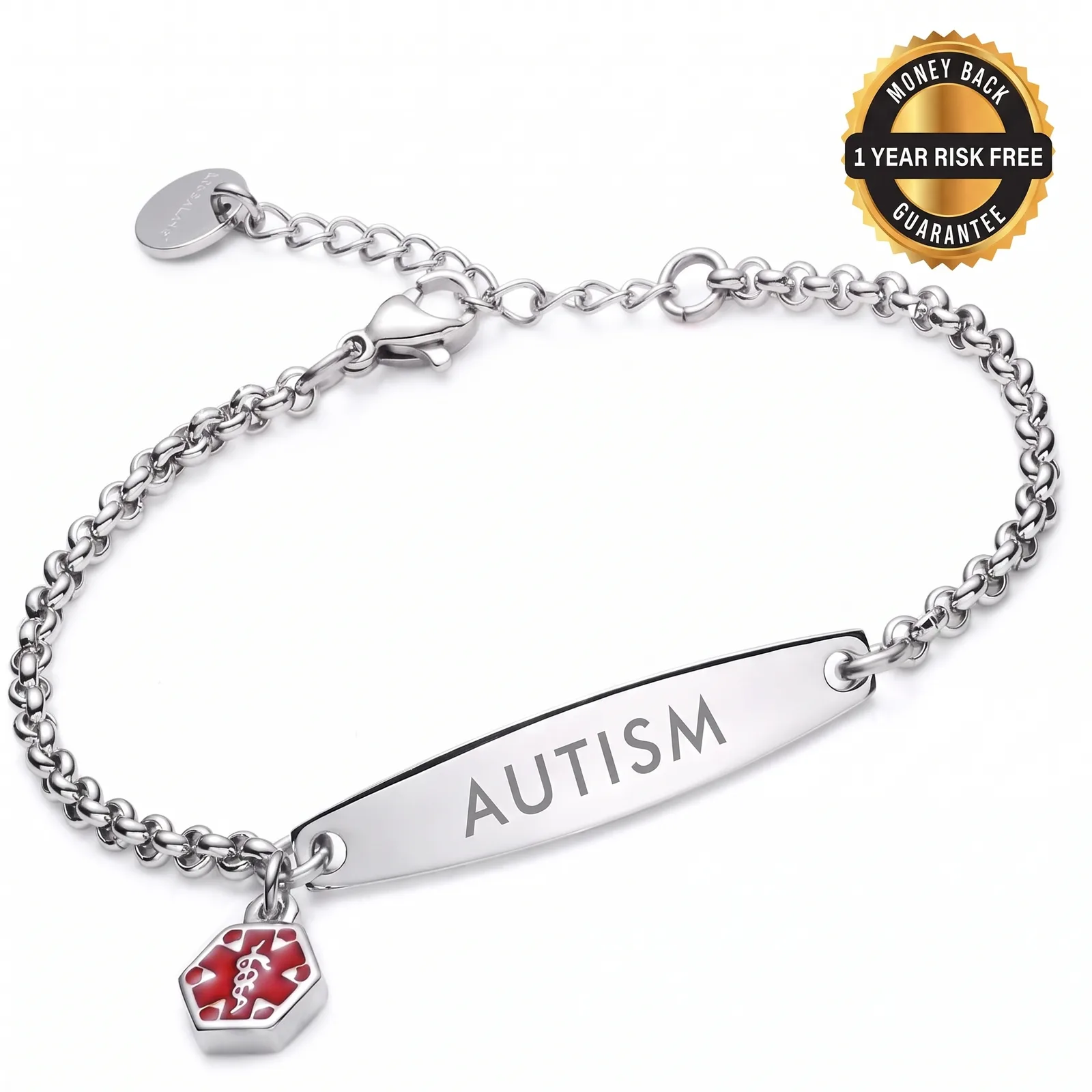Women's Autism Medical Alert Bracelet