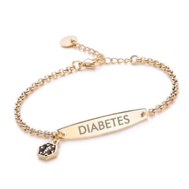 Women's Diabetes Medical Alert Bracelet