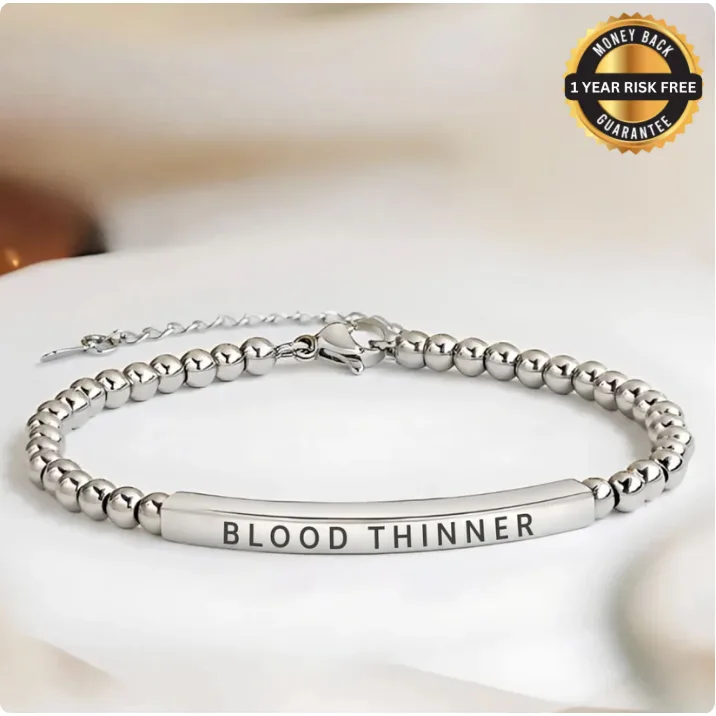 Women's Slim Blood Thinner Medical Alert Bracelet