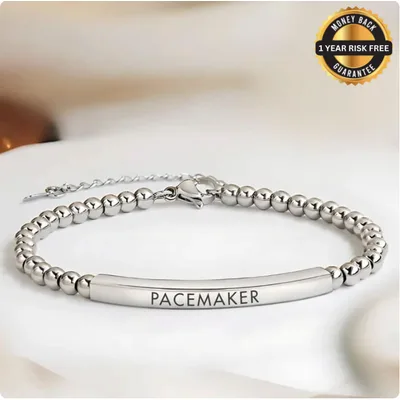 Women's Slim Pacemaker Medical Alert Bracelet